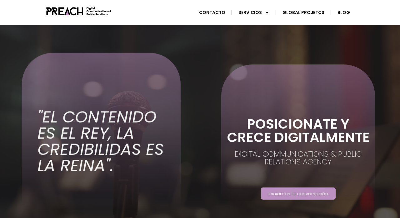 Captura de la web de Preach Digital