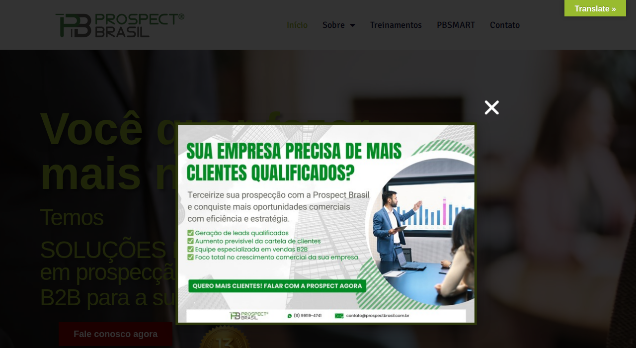 Captura de la web de Prospect Brasil