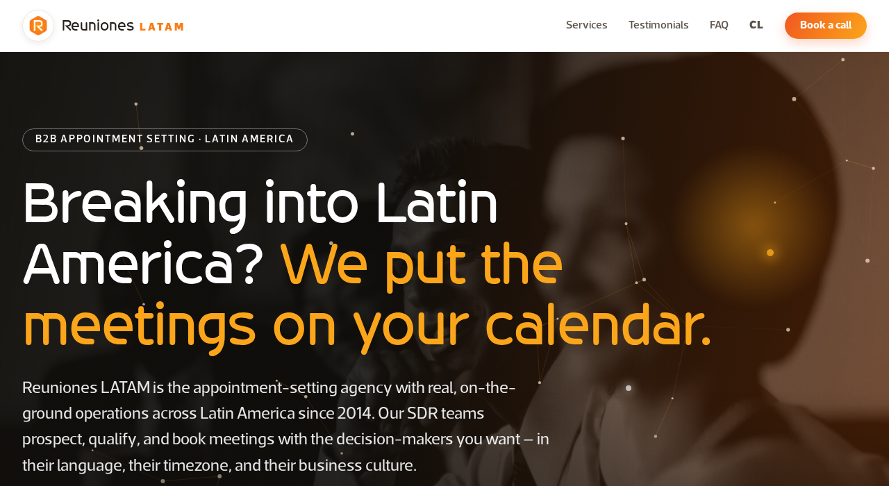 Captura de la web de reuniones-latam