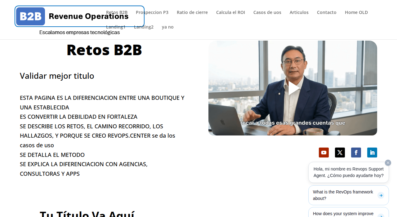 Captura de la web de RevOps Center