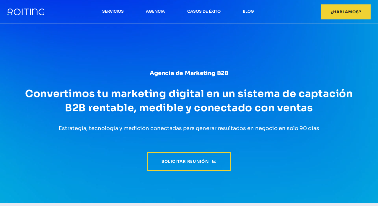 Captura de la web de roiting