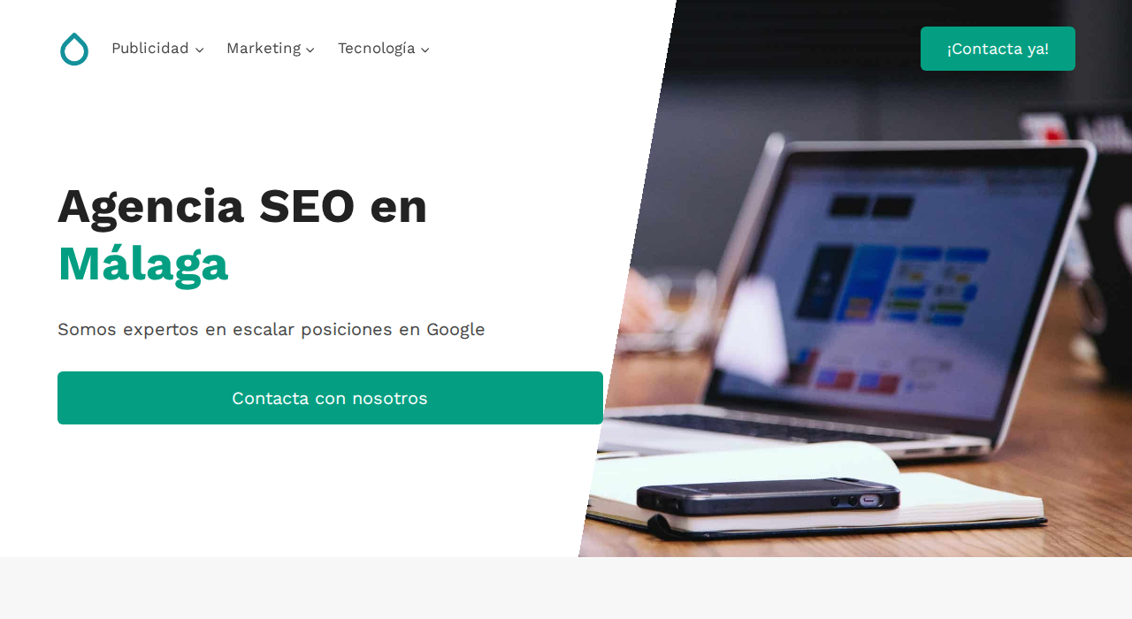 Captura de la web de SEO Málaga Pro