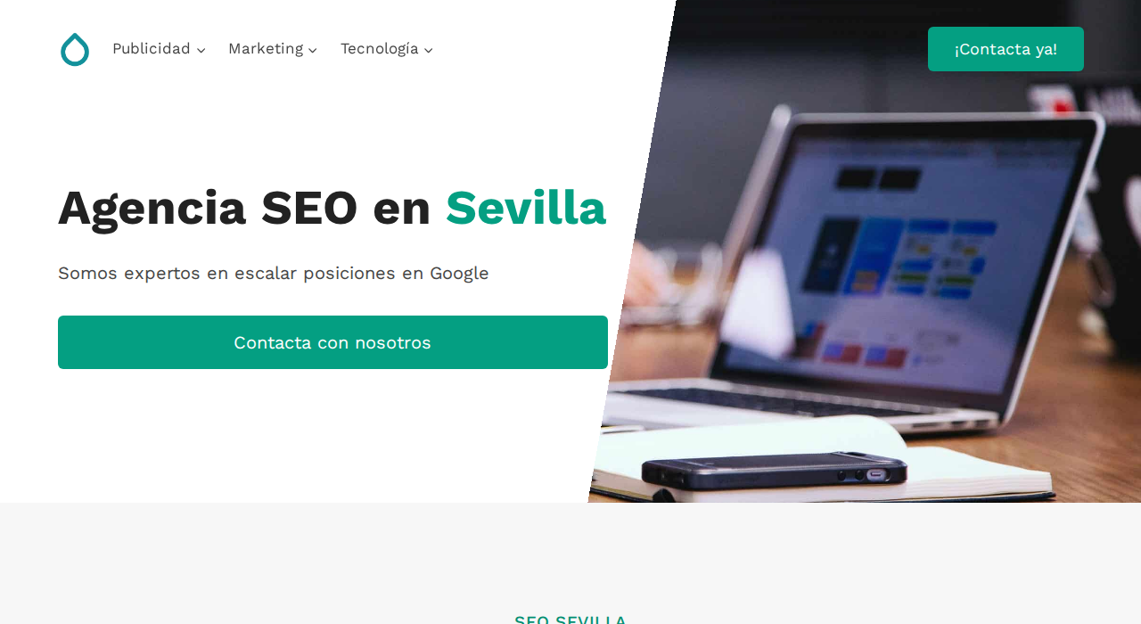 Captura de la web de SEO Sevilla Pro