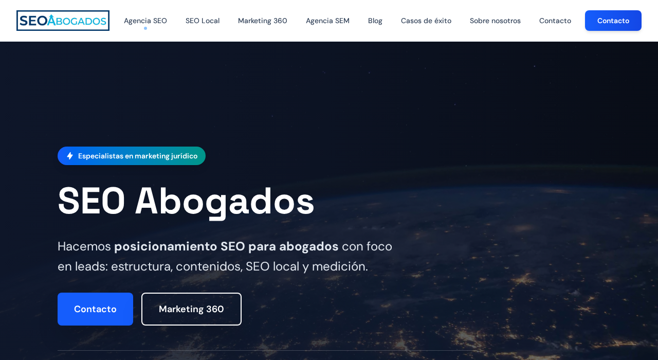 Captura de la web de SEO Abogados