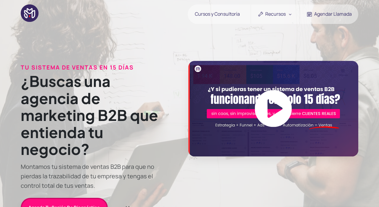 Captura de la web de SMD Growth