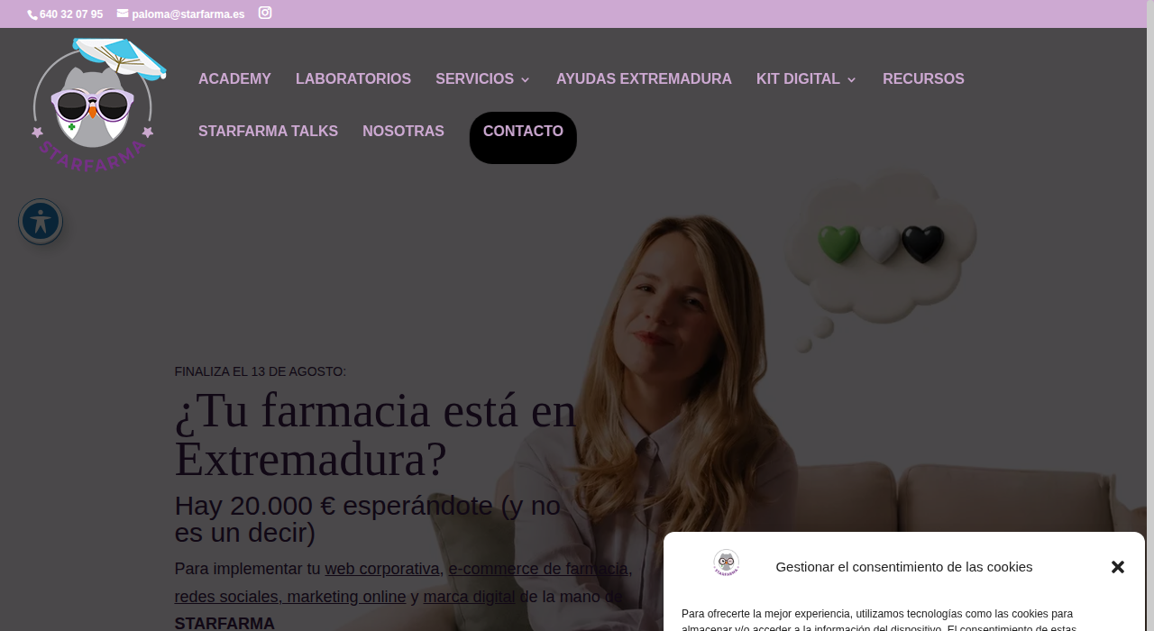 Captura de la web de Starfarma