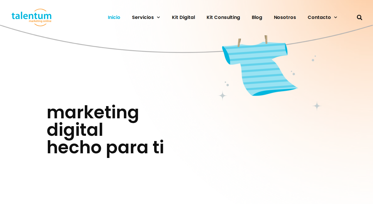 Captura de la web de talentum-digital