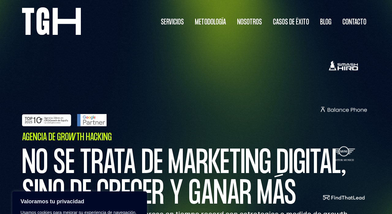 Captura de la web de TheGrowtHacker