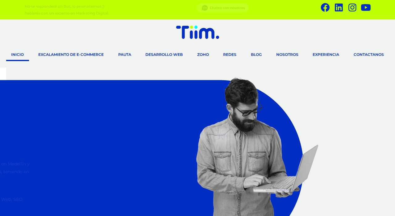 Captura de la web de Tiim