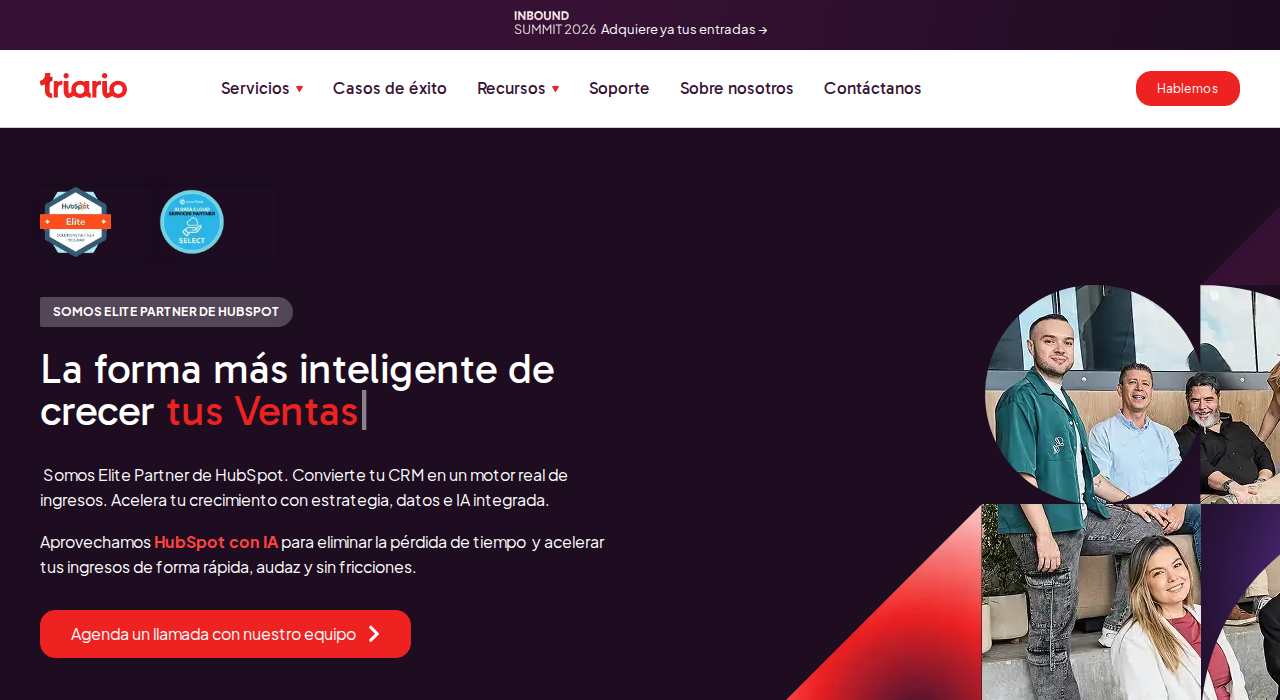 Captura de la web de Triario