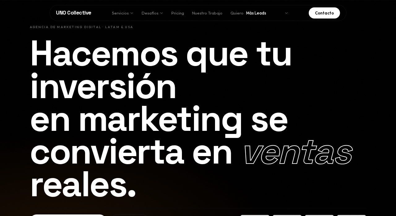 Captura de la web de Uno Collective