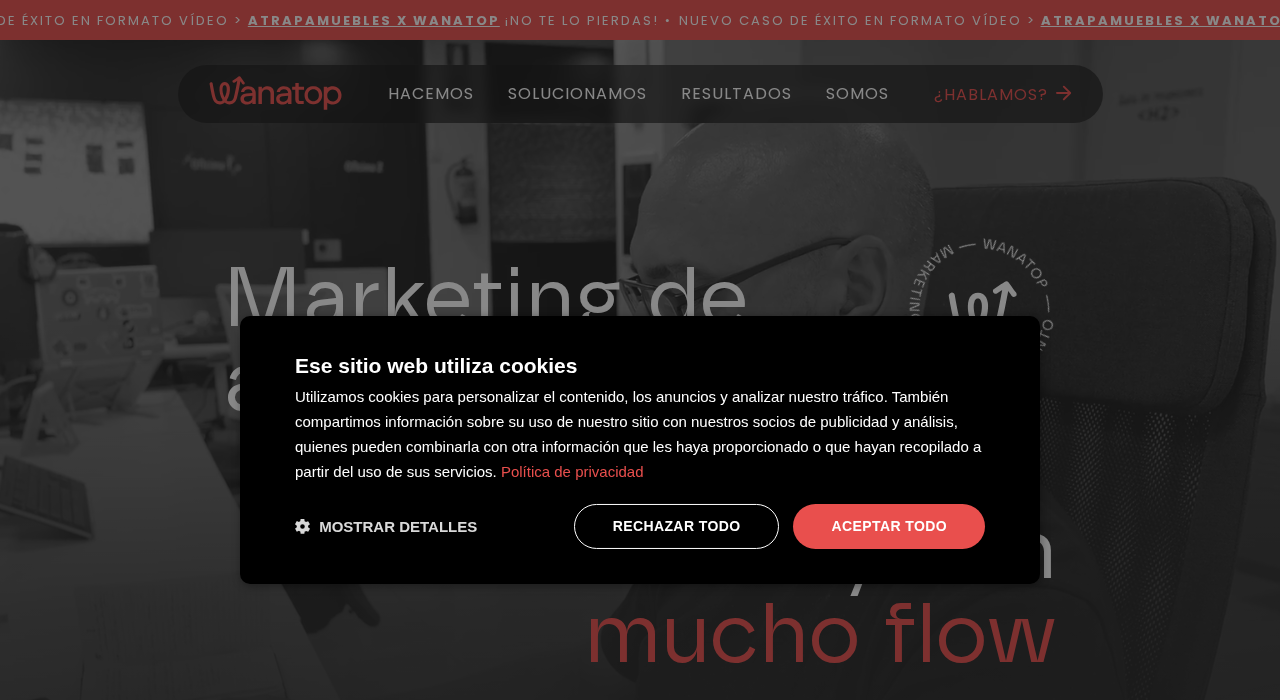 Captura de la web de wanatop