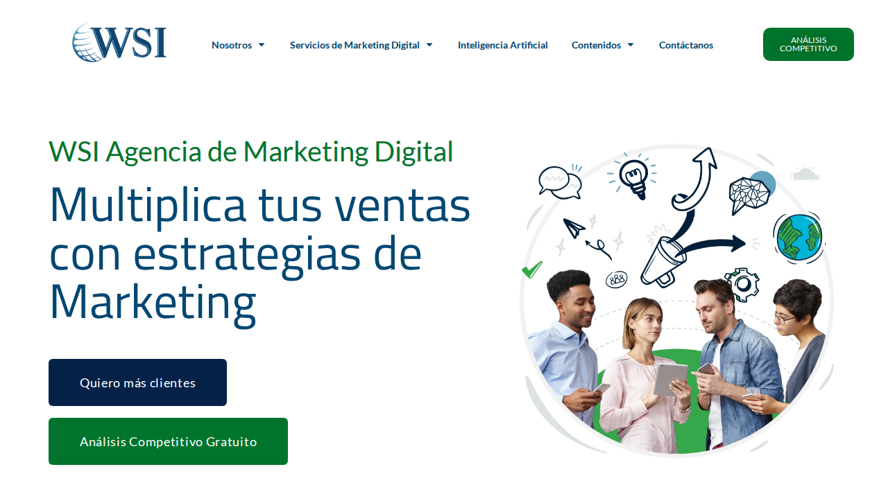 Captura de la web de wsi-up