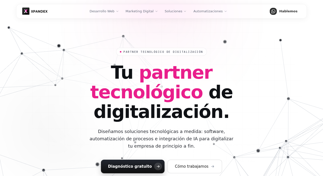 Captura de la web de Xpandex
